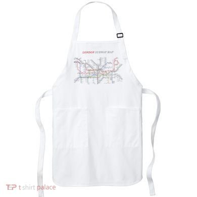 London S.U.B.W.A.Y Map Metro Underground Apron