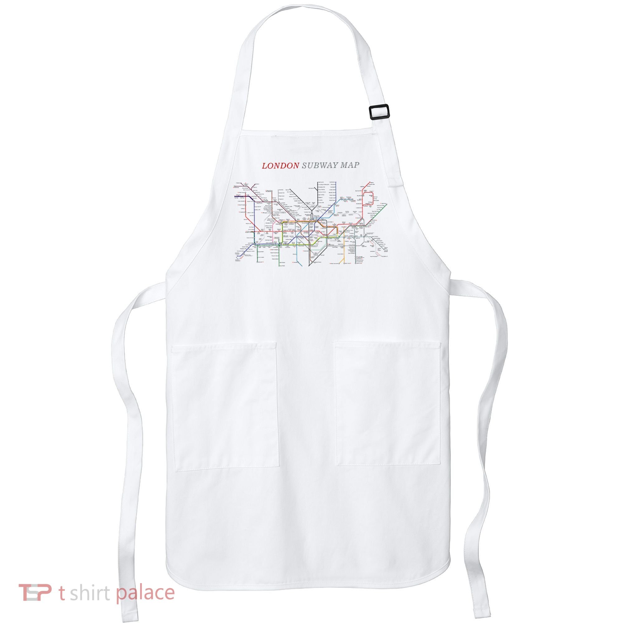 London S.U.B.W.A.Y Map Metro Underground Apron