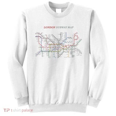 London S.U.B.W.A.Y Map Metro Underground Sweatshirt