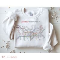 London S.U.B.W.A.Y Map Metro Underground Sweatshirt thumb 2