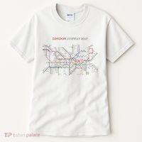 London S.U.B.W.A.Y Map Metro Underground Tall T-Shirt thumb 0