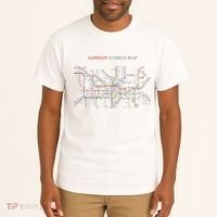 London S.U.B.W.A.Y Map Metro Underground Tall T-Shirt thumb 2