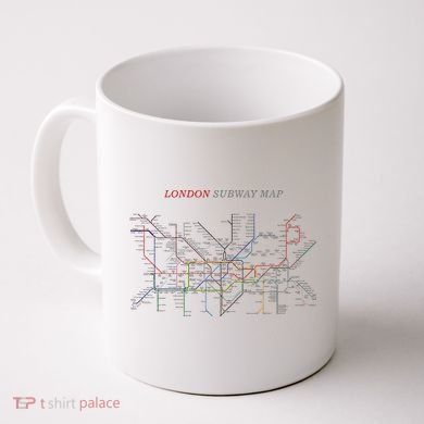 London S.U.B.W.A.Y Map Metro Underground Coffee Mug