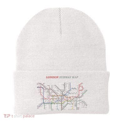 London S.U.B.W.A.Y Map Metro Underground Beanie