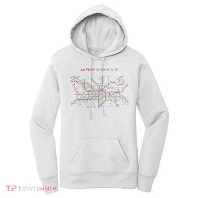 London S.U.B.W.A.Y Map Metro Underground Women's Hoodie