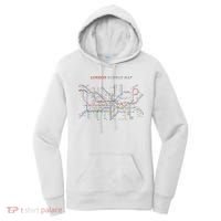 London S.U.B.W.A.Y Map Metro Underground Women's Hoodie thumb 0