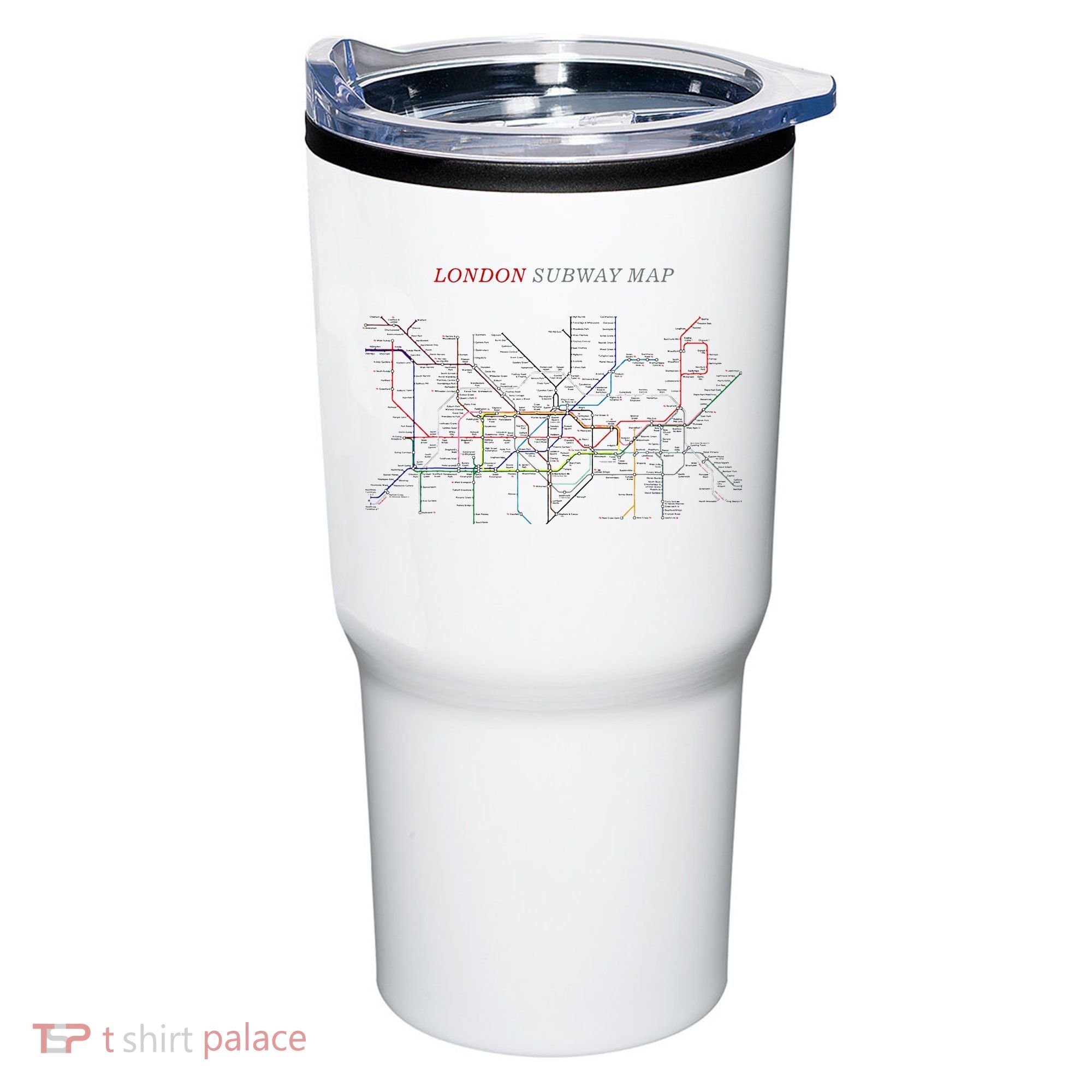 London S.U.B.W.A.Y Map Metro Underground Tumbler