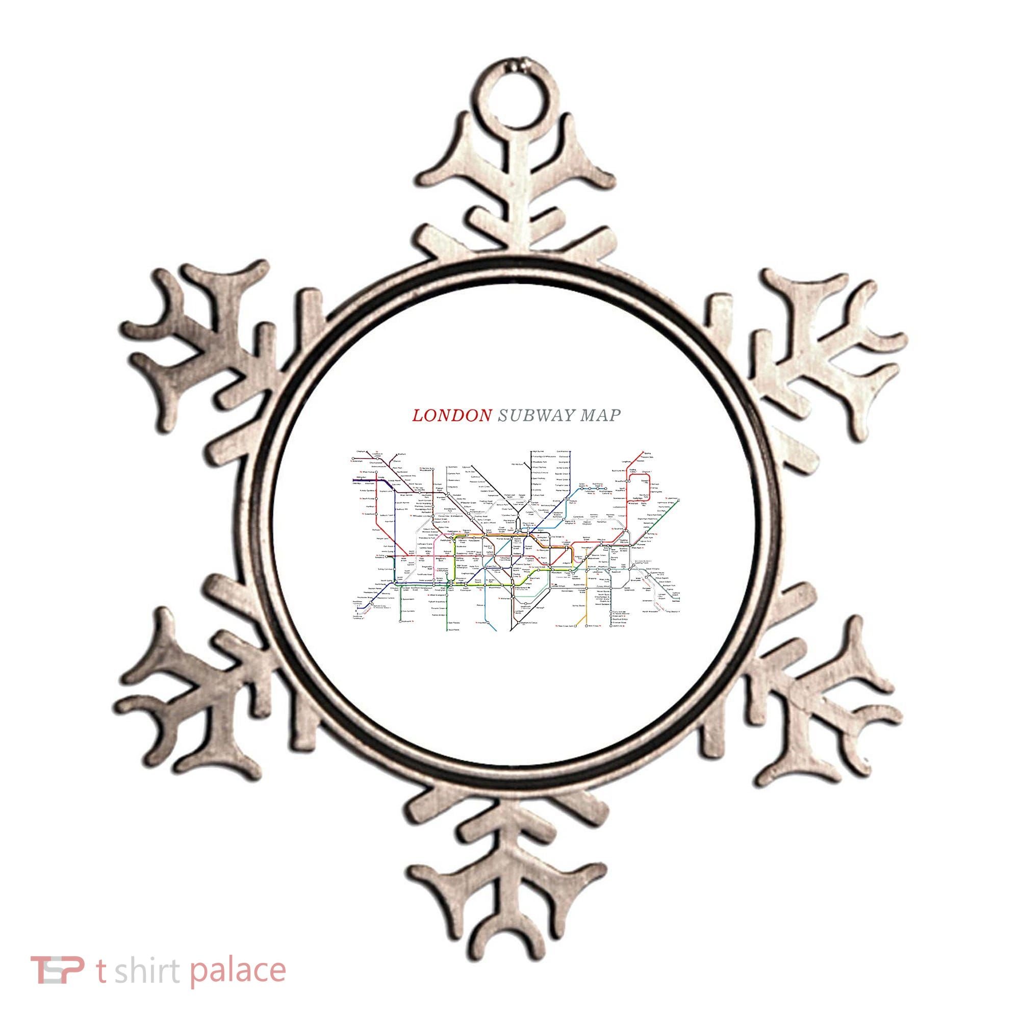 London S.U.B.W.A.Y Map Metro Underground Ornament