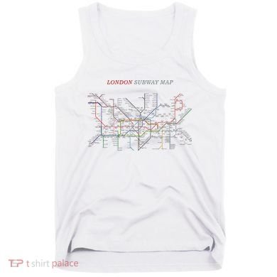 London S.U.B.W.A.Y Map Metro Underground Tank Top