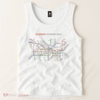 London S.U.B.W.A.Y Map Metro Underground Tank Top thumb 2