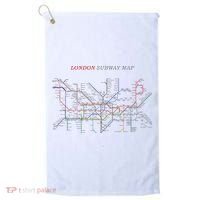 London S.U.B.W.A.Y Map Metro Underground Golf Towel thumb 0