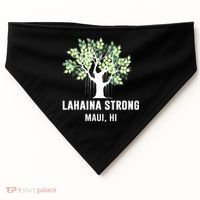 Lahaina Strong Maui Hawaii Old Banyan Tree USA-Made Doggie Bandana thumb 0