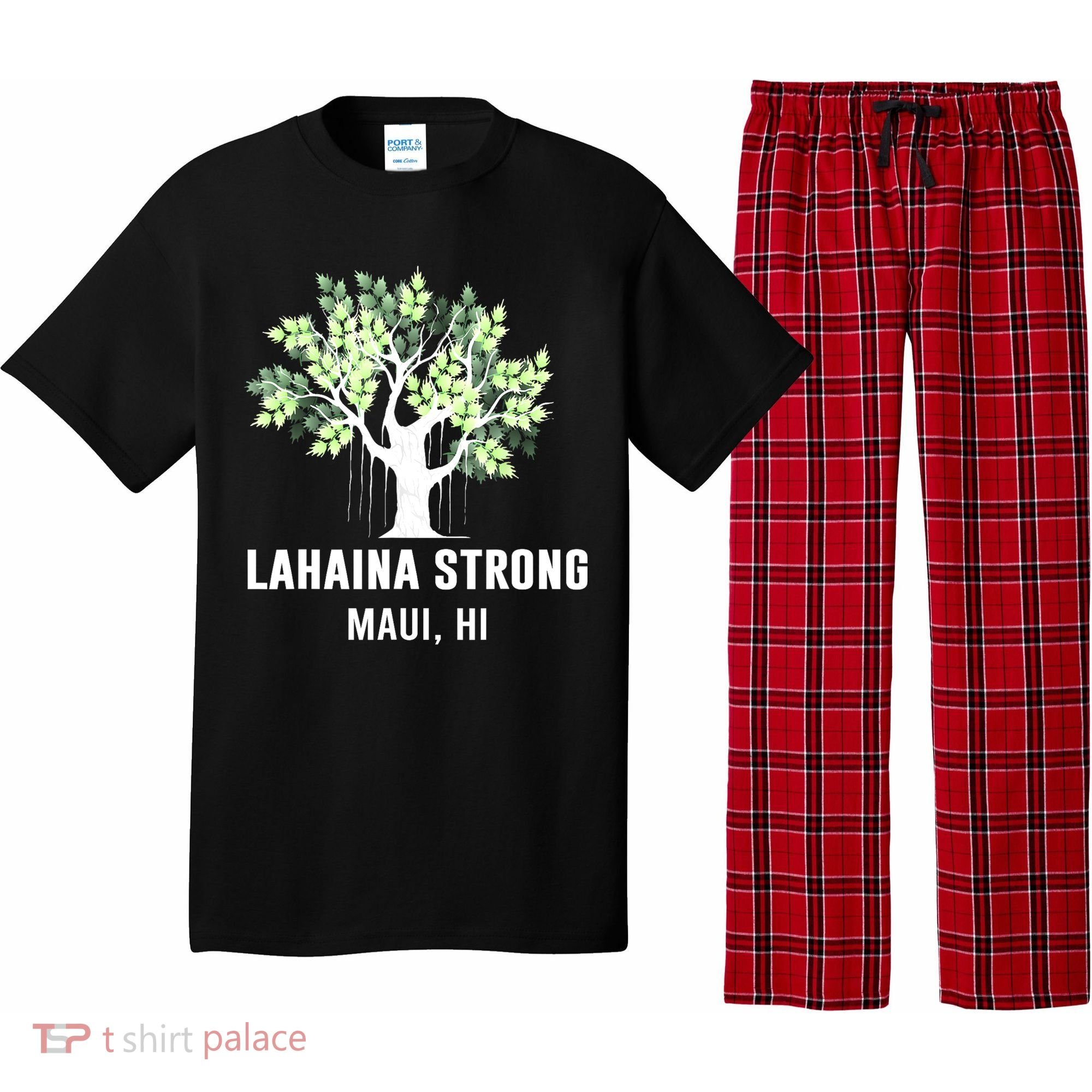Lahaina Strong Maui Hawaii Old Banyan Tree Pajama Set