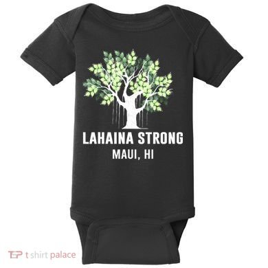 Lahaina Strong Maui Hawaii Old Banyan Tree Baby Bodysuit