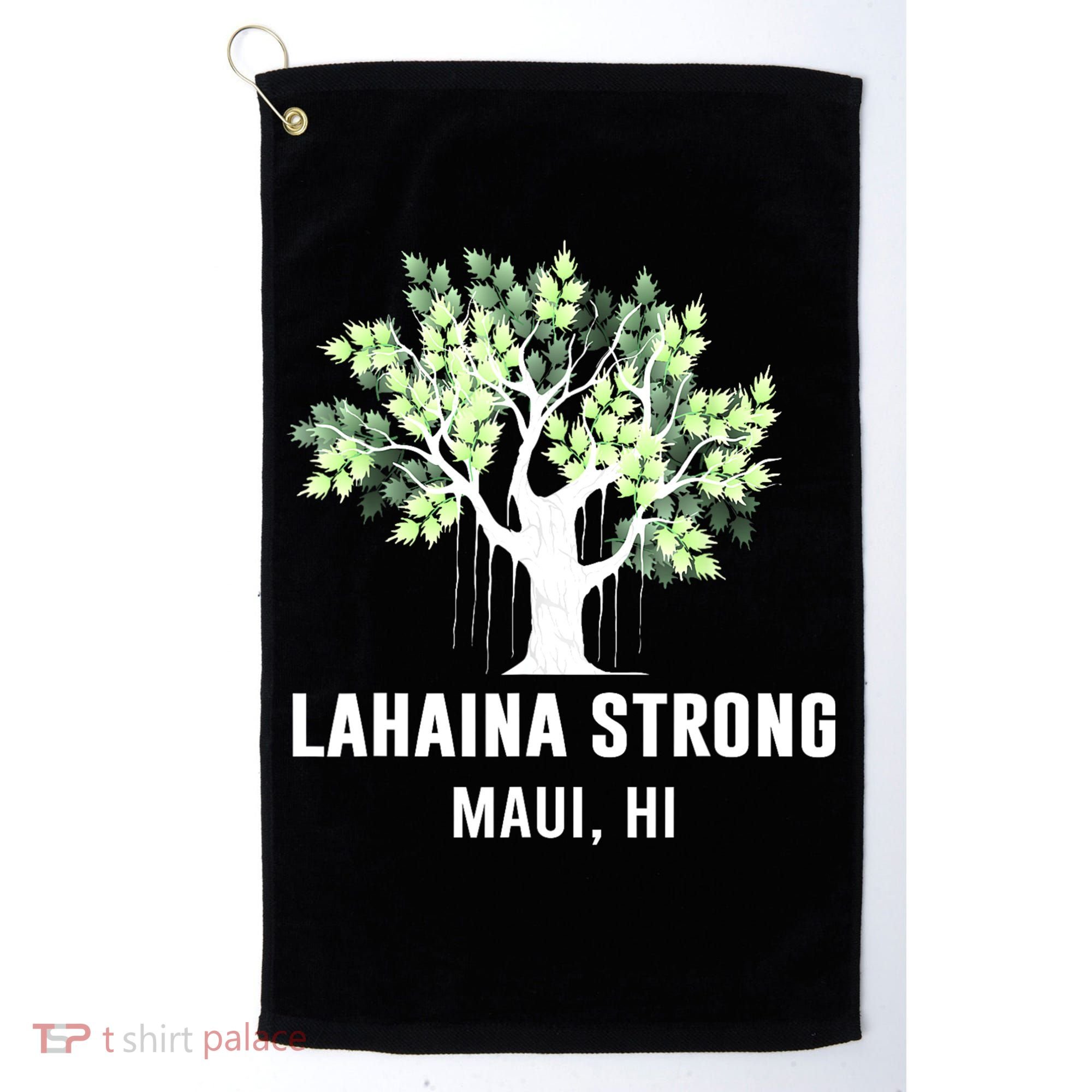 Lahaina Strong Maui Hawaii Old Banyan Tree Golf Towel