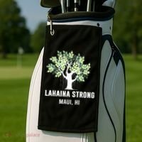 Lahaina Strong Maui Hawaii Old Banyan Tree Golf Towel thumb 2