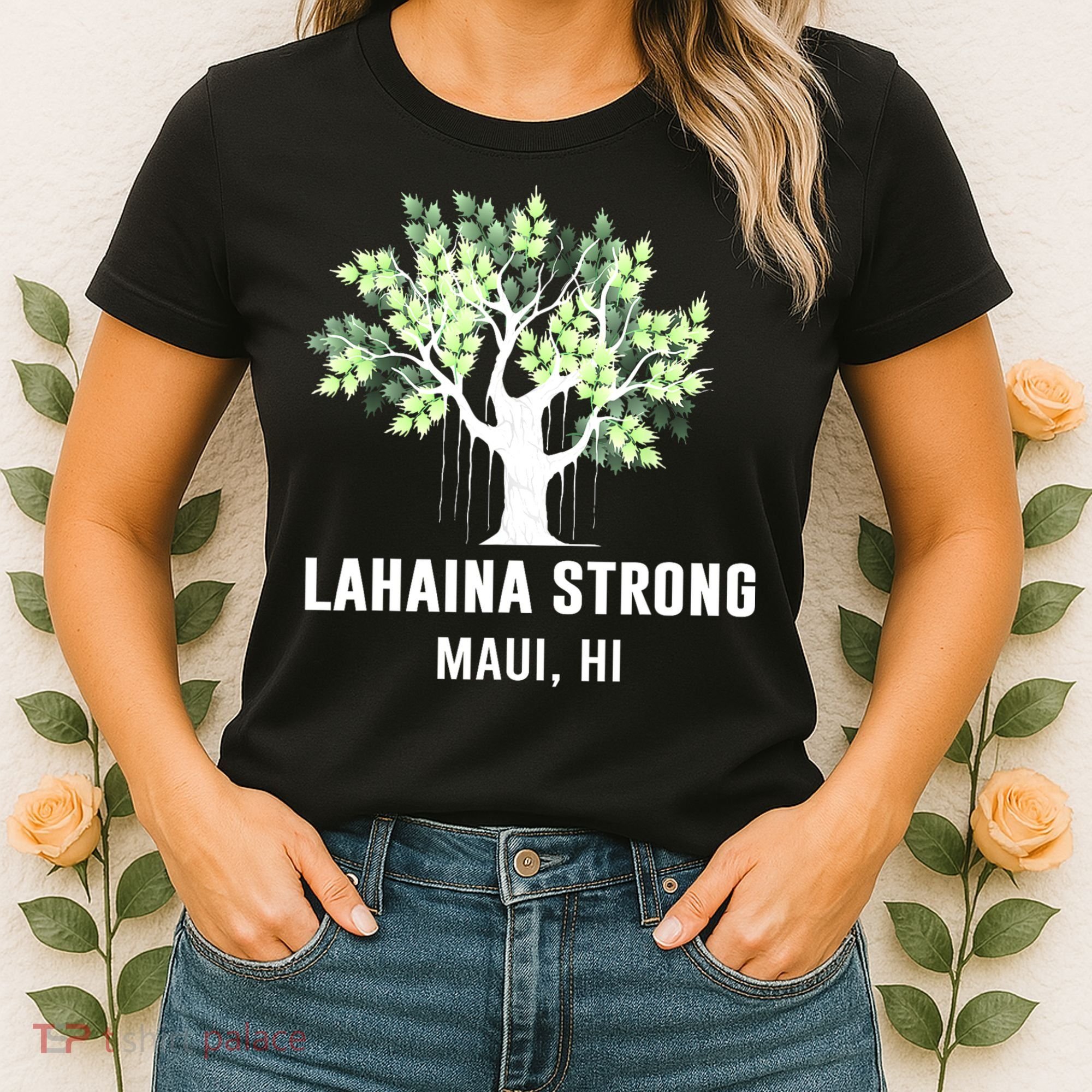 Lahaina Strong Maui Hawaii Old Banyan Tree Women's T-Shirt