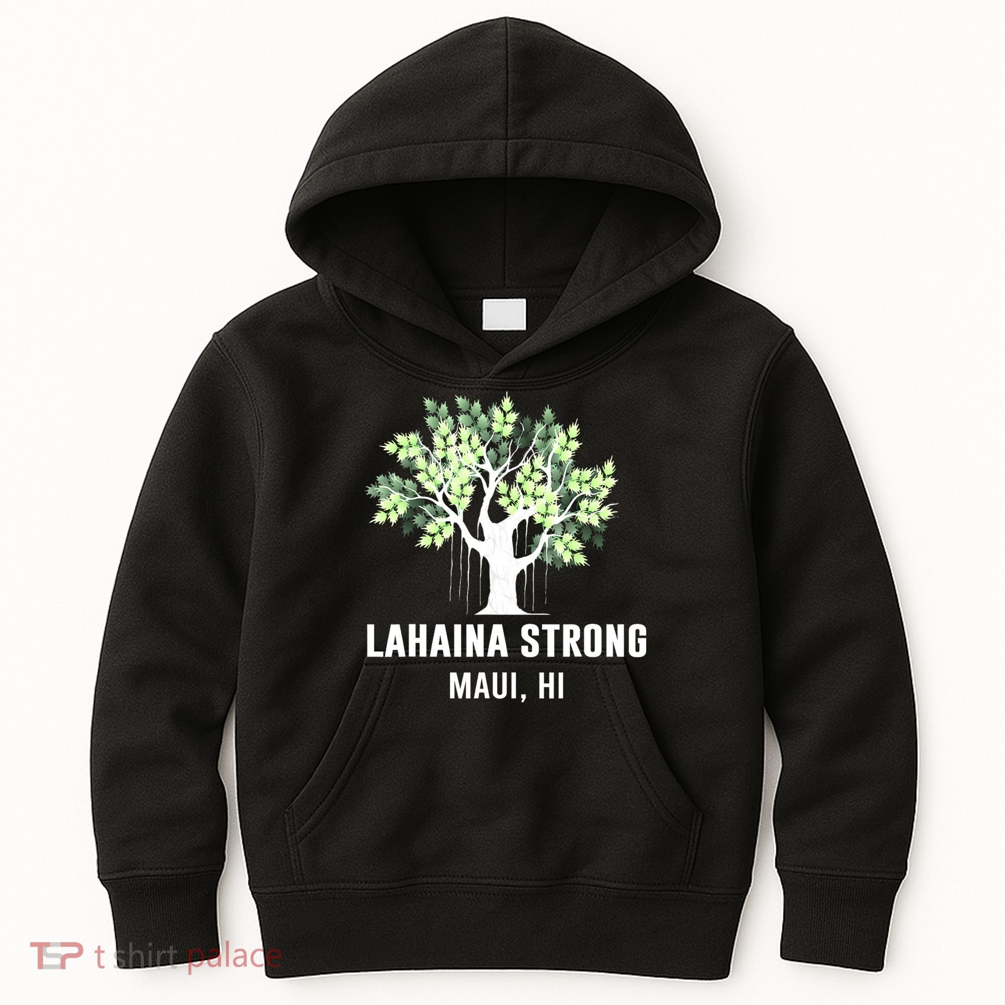 Lahaina Strong Maui Hawaii Old Banyan Tree Kids Hoodie