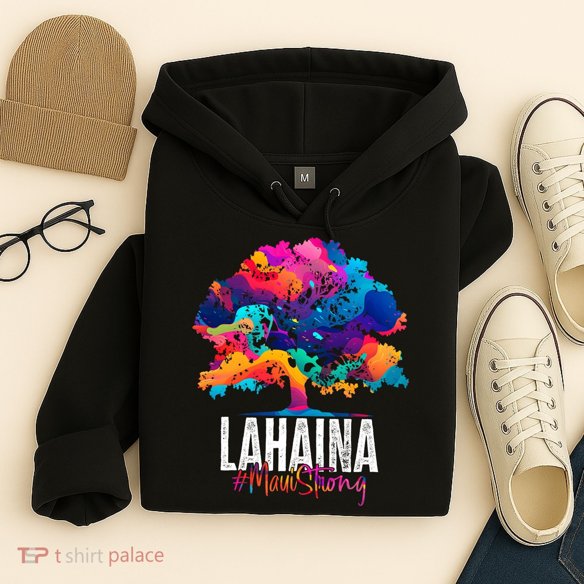 Lahaina Strong Maui Hawaii Old Banyan Tree Hoodie