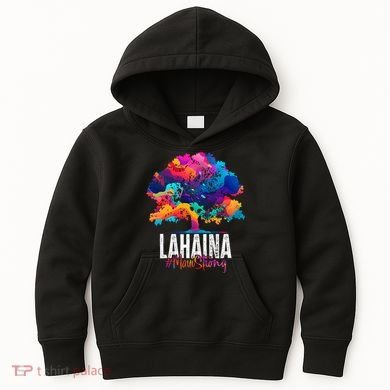 Lahaina Strong Maui Hawaii Old Banyan Tree Kids Hoodie
