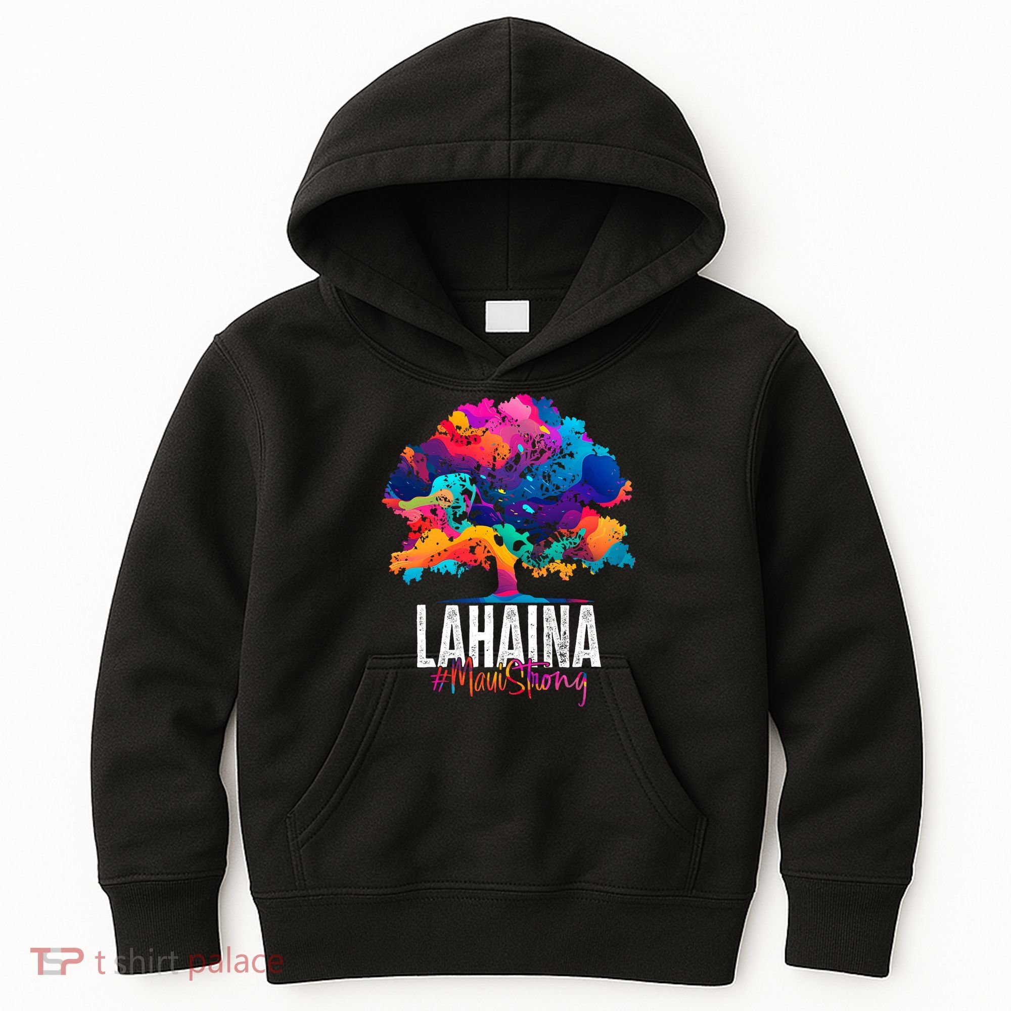 Lahaina Strong Maui Hawaii Old Banyan Tree Kids Hoodie