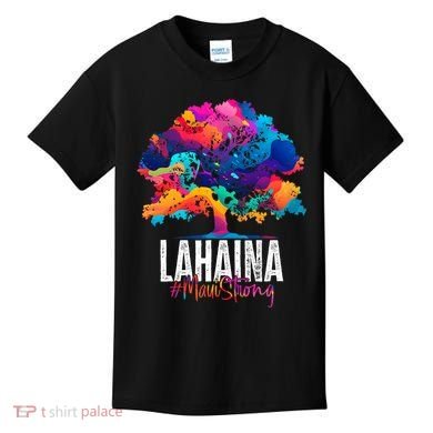 Lahaina Strong Maui Hawaii Old Banyan Tree Kids T-Shirt