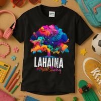 Lahaina Strong Maui Hawaii Old Banyan Tree Kids T-Shirt thumb 3