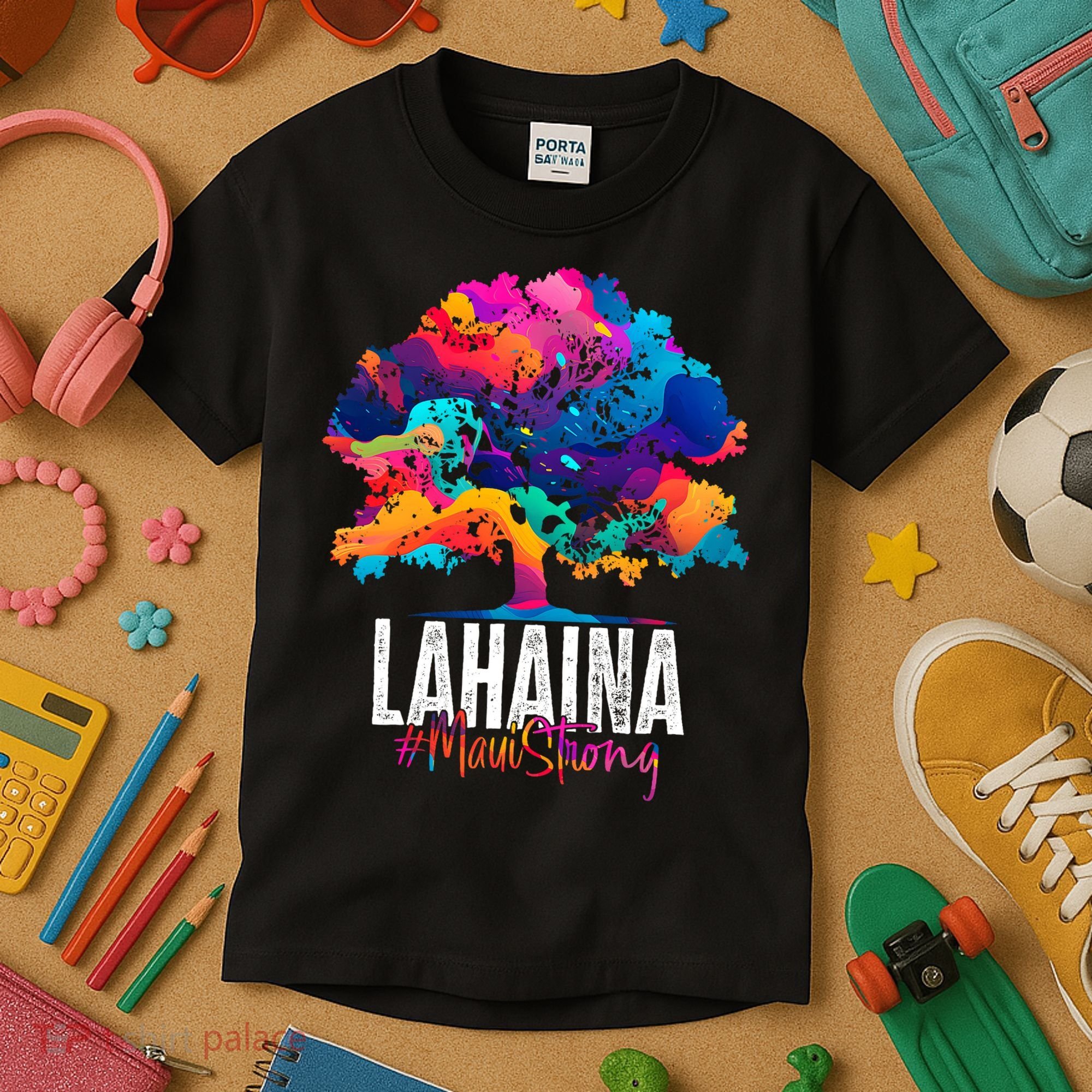 Lahaina Strong Maui Hawaii Old Banyan Tree Kids T-Shirt