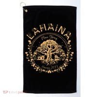 Lahaina Strong Maui Hawaii Old Banyan Tree saving squad Golf Towel thumb 0