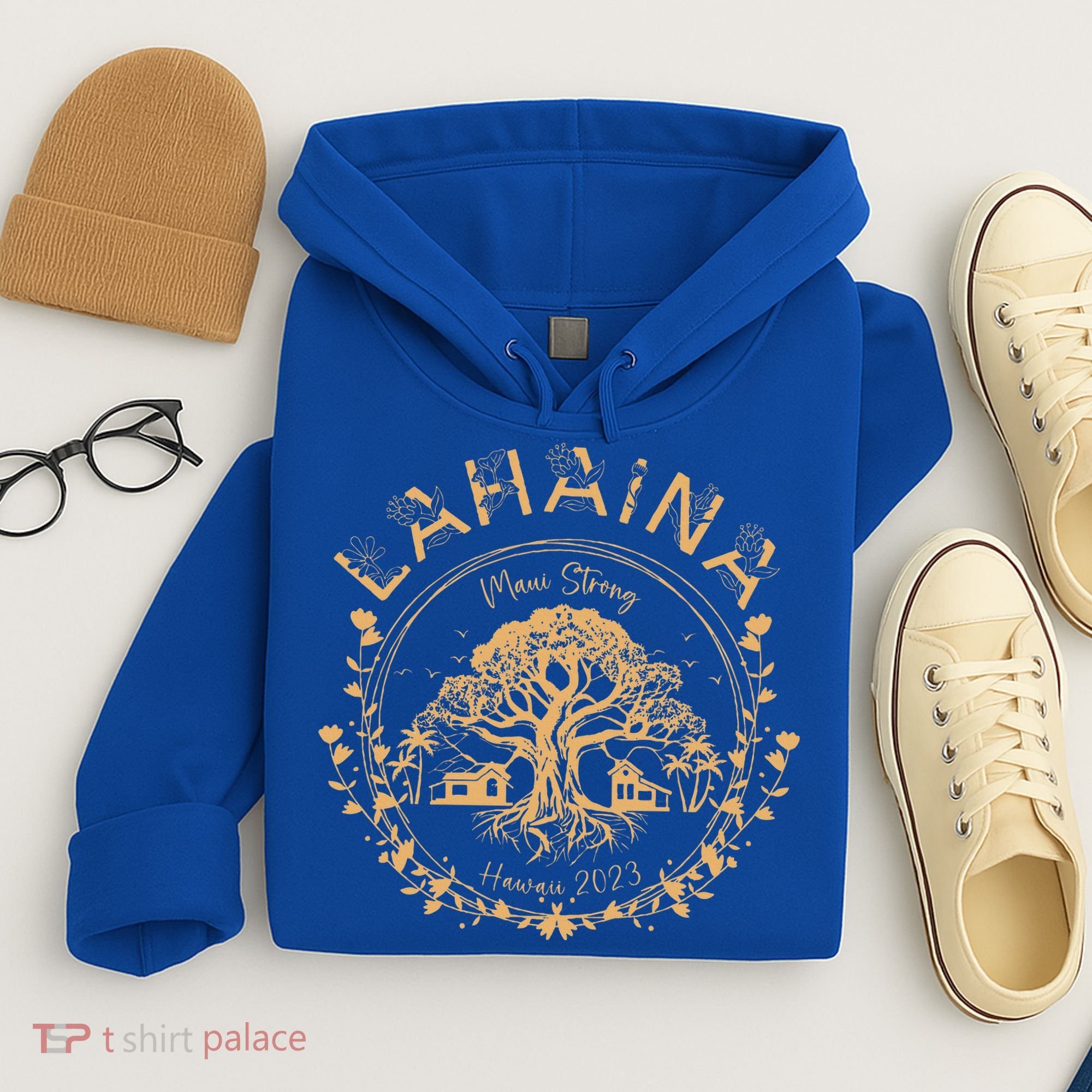 Lahaina Strong Maui Hawaii Old Banyan Tree saving squad Hoodie