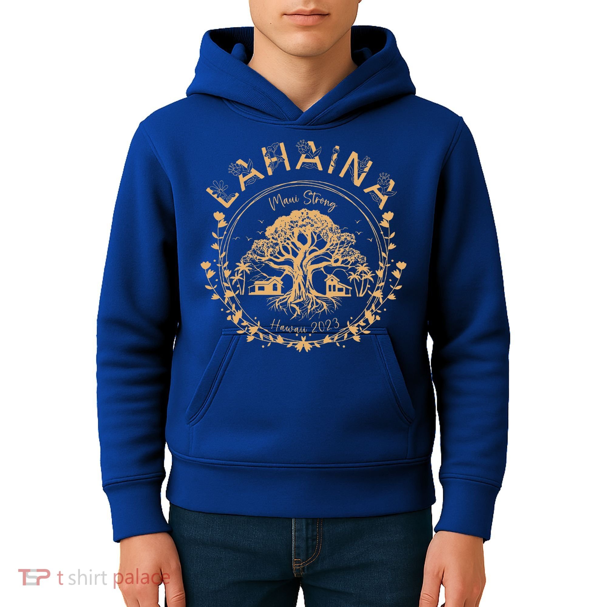 Lahaina Strong Maui Hawaii Old Banyan Tree saving squad Kids Hoodie