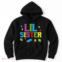 Lil Sister Master Builder Building Bricks Blocks Family Set Hoodie thumb 0