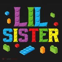 Lil Sister Master Builder Building Bricks Blocks Family Set Long Sleeve Shirt thumb 2