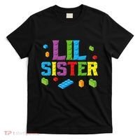 Lil Sister Master Builder Building Bricks Blocks Family Set T-Shirt thumb 0