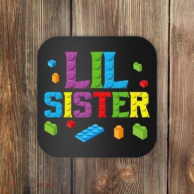 Lil Sister Master Builder Building Bricks Blocks Family Set Coaster