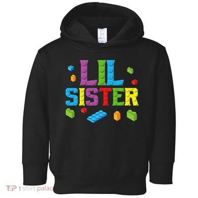 Lil Sister Master Builder Building Bricks Blocks Family Set Toddler Hoodie