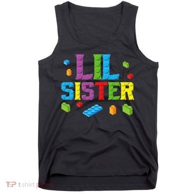 Lil Sister Master Builder Building Bricks Blocks Family Set Tank Top