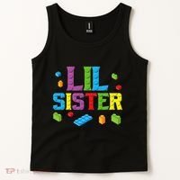 Lil Sister Master Builder Building Bricks Blocks Family Set Tank Top thumb 2