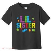 Lil Sister Master Builder Building Bricks Blocks Family Set Toddler T-Shirt thumb 0