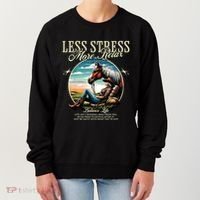 Less Stress More Relax Cowgirl Women's Sweatshirt thumb 0