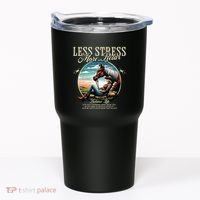 Less Stress More Relax Cowgirl Tumbler thumb 0