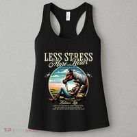 Less Stress More Relax Cowgirl Women's Tank Top thumb 3