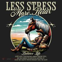 Less Stress More Relax Cowgirl Hat thumb 2