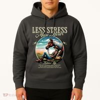 Less Stress More Relax Cowgirl Hoodie thumb 2