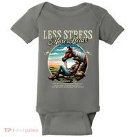 Less Stress More Relax Cowgirl Baby Bodysuit thumb 0