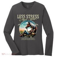 Less Stress More Relax Cowgirl Women's Long Sleeve Shirt thumb 0