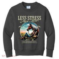 Less Stress More Relax Cowgirl Kids Sweatshirt thumb 0