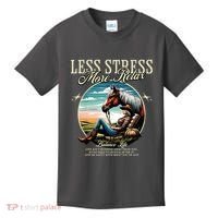 Less Stress More Relax Cowgirl Kids T-Shirt thumb 0