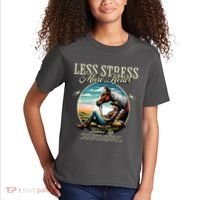 Less Stress More Relax Cowgirl Kids T-Shirt thumb 2