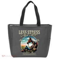 Less Stress More Relax Cowgirl Tote Bag thumb 0